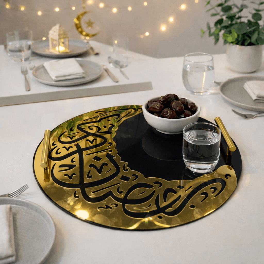 Hilal Grace Serving Tray Premium Acrylic Made