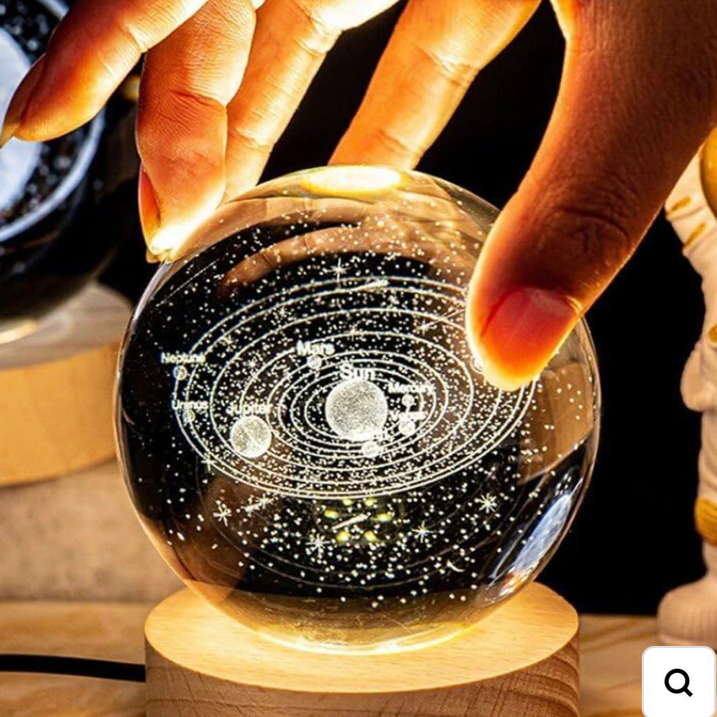 Glass-enclosed decor light